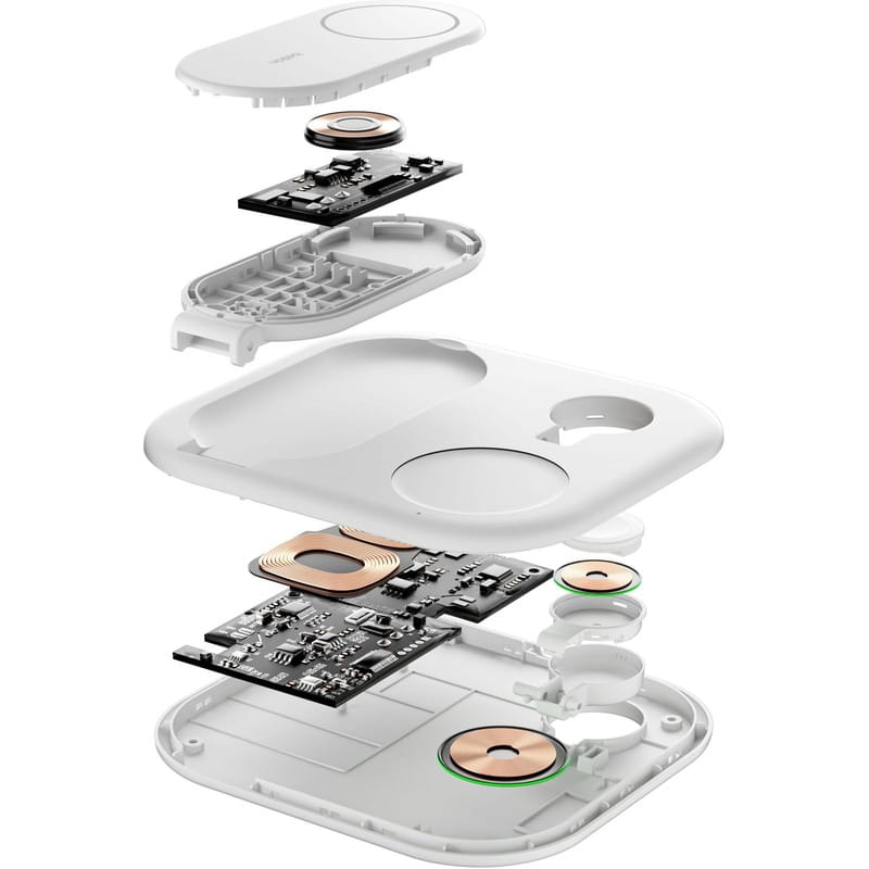 Безпровідний зарядний пристрій Belkin 3in1 Magnetic Foldable White (WIZ029VFWH)