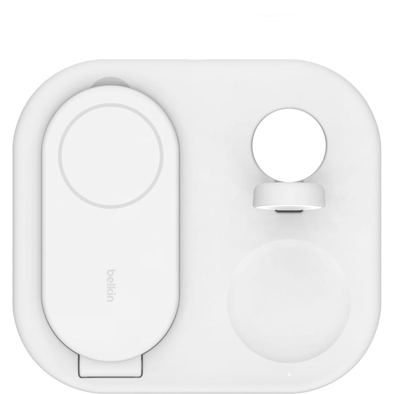 Безпровідний зарядний пристрій Belkin 3in1 Magnetic Foldable White (WIZ029VFWH)