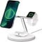 Фото - Бездротовий зарядний пристрій Belkin MagSafe iPhone 3in1 Wireless Charger White (WIZ017VFWH) | click.ua