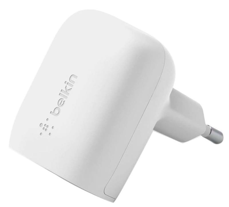 Мережевий зарядний пристрій Belkin 20W USB-C PD PPS White (WCA006VFWH)