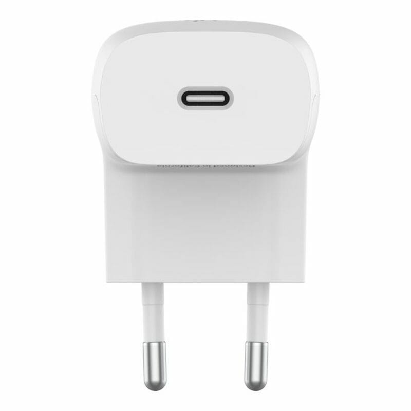 Мережевий зарядний пристрій Belkin 20W USB-C PD PPS White (WCA006VFWH)