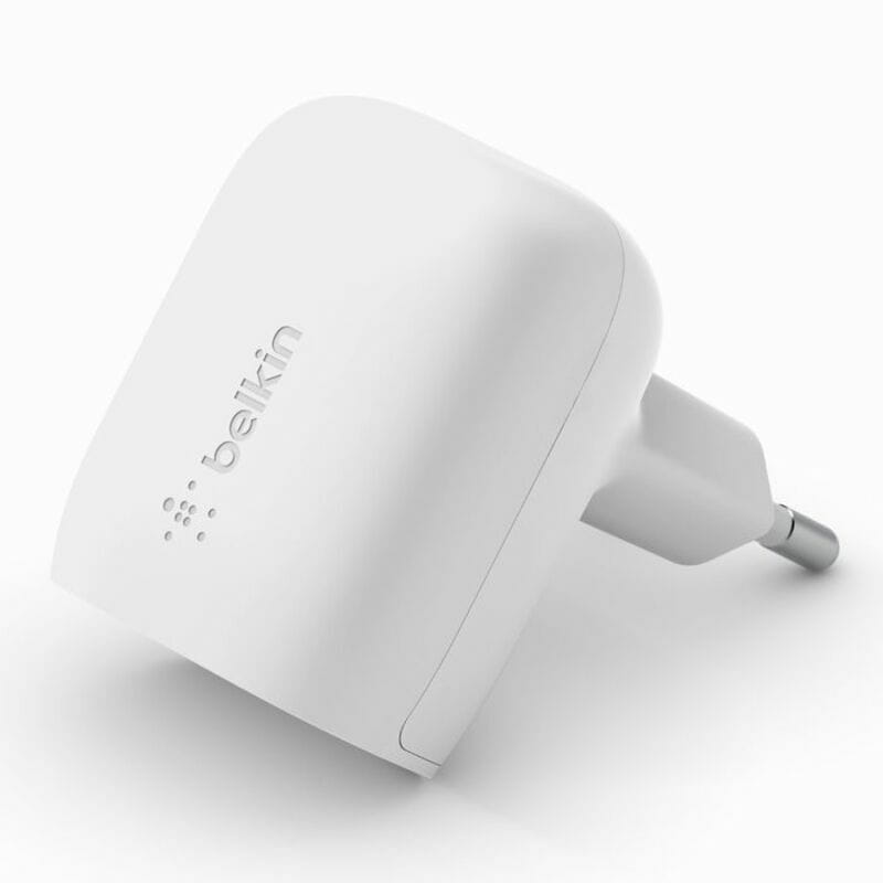 Мережевий зарядний пристрій Belkin 20W USB-C PD PPS White (WCA006VFWH)