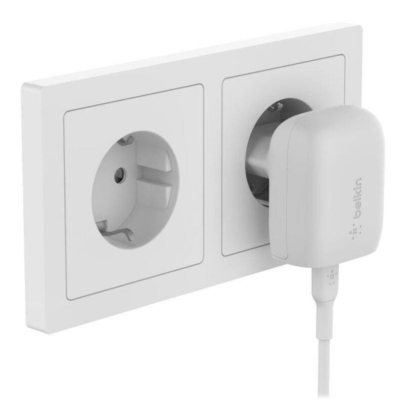 Мережевий зарядний пристрій Belkin 20W USB-C PD PPS White (WCA006VFWH)