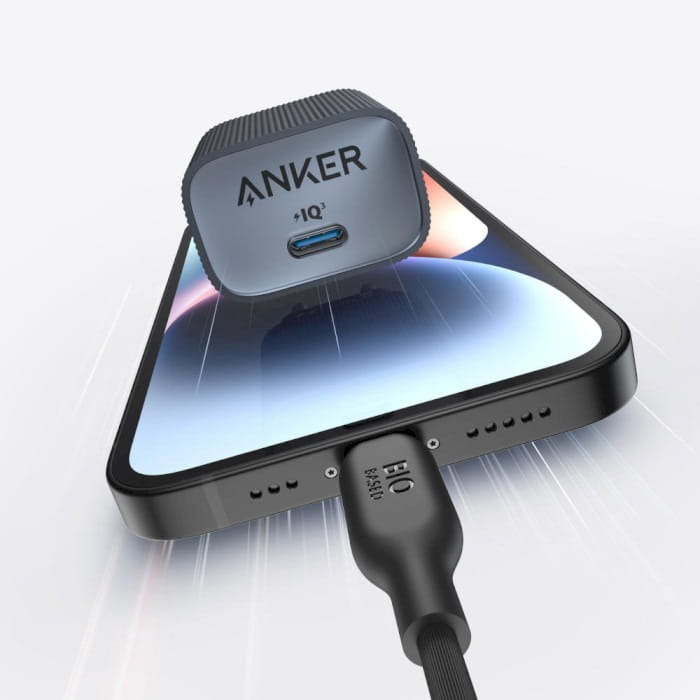 Мережевий зарядний пристрій Anker PowerPort 511 Nano IV - 30W USB-C Black (A2337G11)