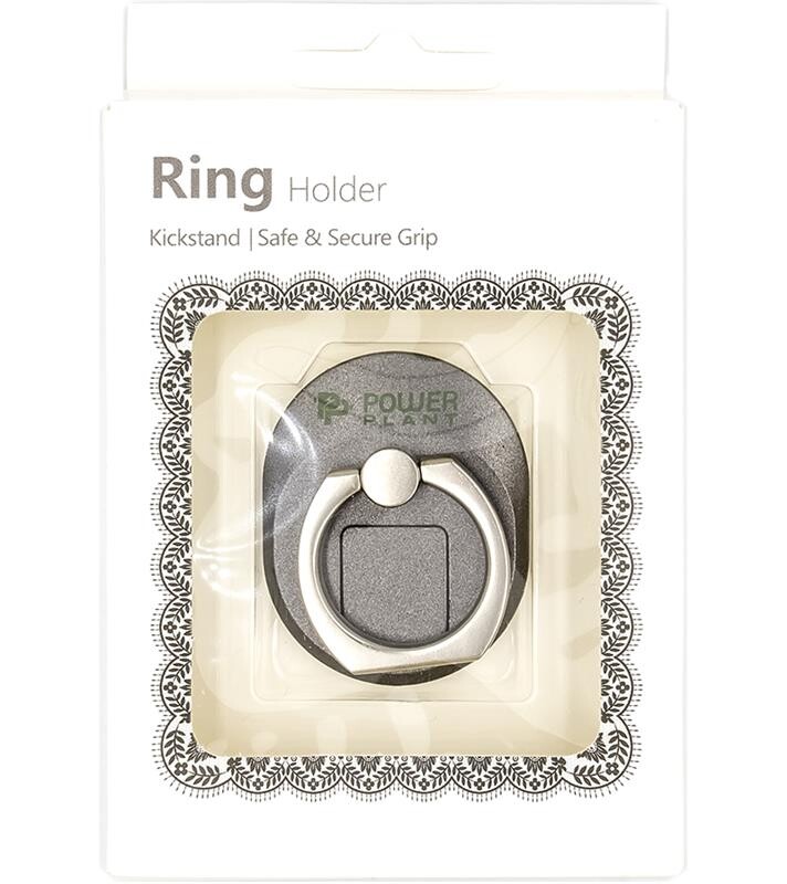 Кольцо держатель для смартфонов PowerPlant Black (CA910311)