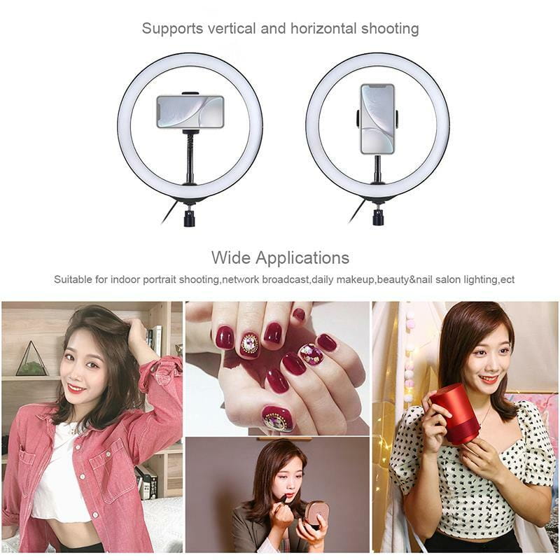 Кольцевая USB LED-лампа Puluz PKT3039 10.2" + настольное крепление 1.4 м (PKT3039)