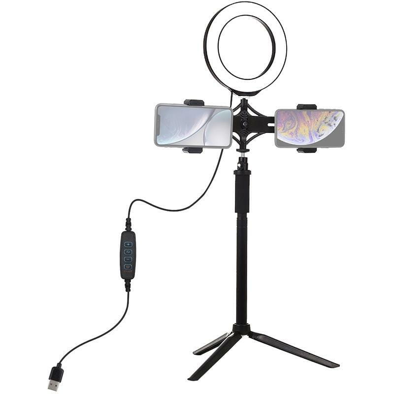 Кольцевая USB LED-лампа Puluz PKT3038 6.2" + штатив, удлинитель (PKT3038)