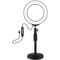 Фото - Кольцевая USB RGBW LED-лампа Puluz PKT3047B 6.2" + настольное крепление (PKT3047B) | click.ua