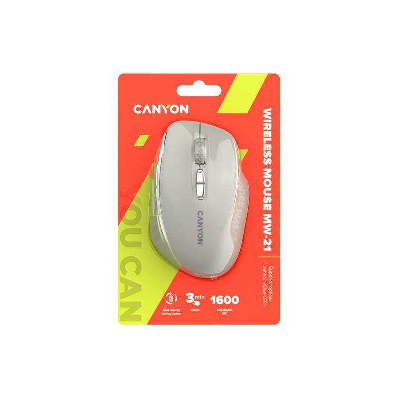 Мышь беспроводная Canyon MW-21 Cosmic Latte (CNS-CMSW21CL)