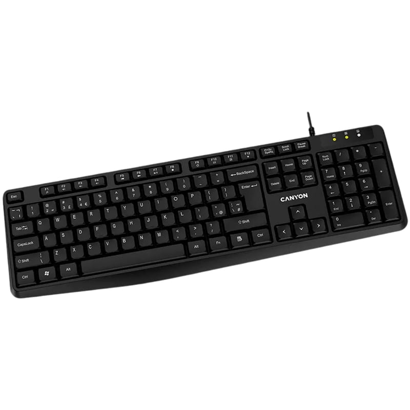 Клавиатура Canyon KB-1 EN Black (CNE-CKEY01)