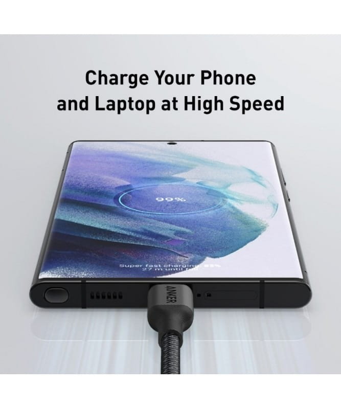 Кабель Anker 544 USB-C - USB-C, 1.8м, Black (A80F5H11)