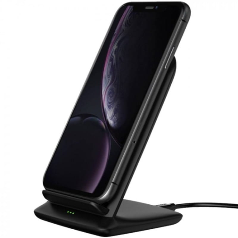 Бесповодное зарядное устройство Choetech Fast Wireless Charging Stand 2coils Black (T555-F-BK)