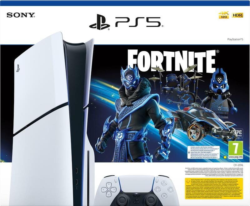 Ігрова приставка Sony PlayStation 5 Slim Blu-ray (Fortnite Cobalt Star Bundle) (1000045165)