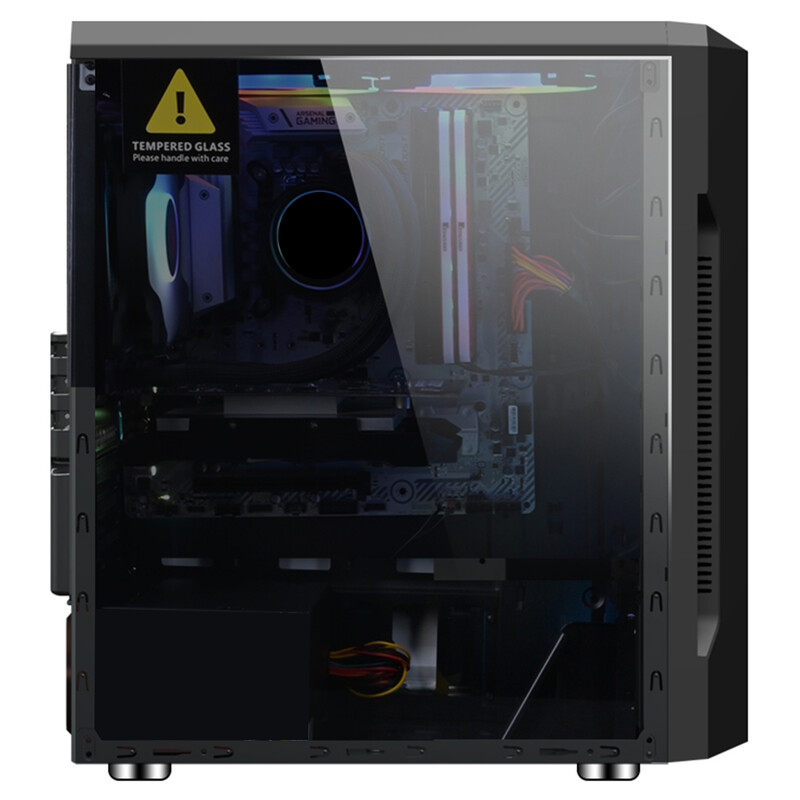 Корпус 1stPlayer R3-A-3R1 Color LED Black без БП
