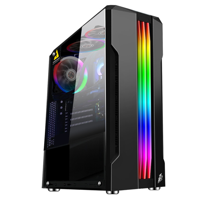 Корпус 1stPlayer R3-A-3R1 Color LED Black без БП