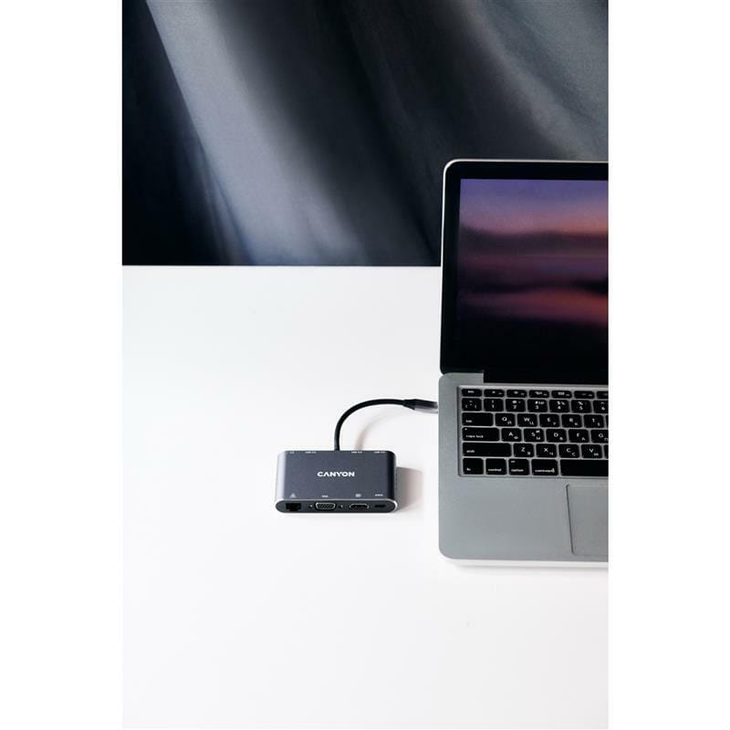 Док-станция Canyon DS-14 8in1 Dark Grey (CNS-TDS14)
