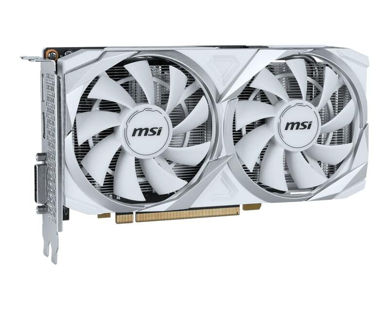 Видеокарта GF RTX 3050 8GB GDDR6 Ventus 2X XS White OC MSI (GeForce RTX 3050 VENTUS 2X XS WHITE 8G OC)