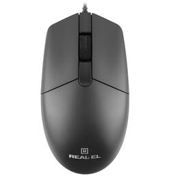 Миша REAL-EL RM-210 Black (EL123200036)