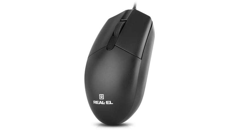 Мышь REAL-EL RM-210 Black (EL123200036)