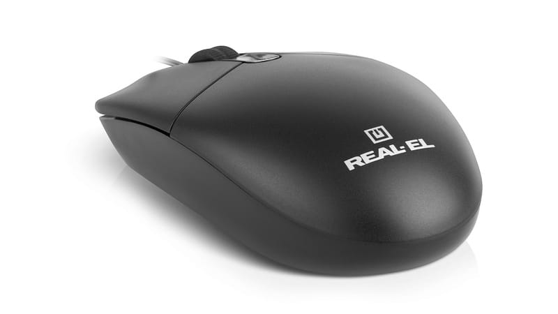 Мышь REAL-EL RM-210 Black (EL123200036)