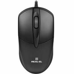 Мышь REAL-EL RM-214 Black (EL123200039)