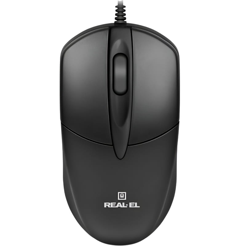Мышь REAL-EL RM-214 Black (EL123200039)