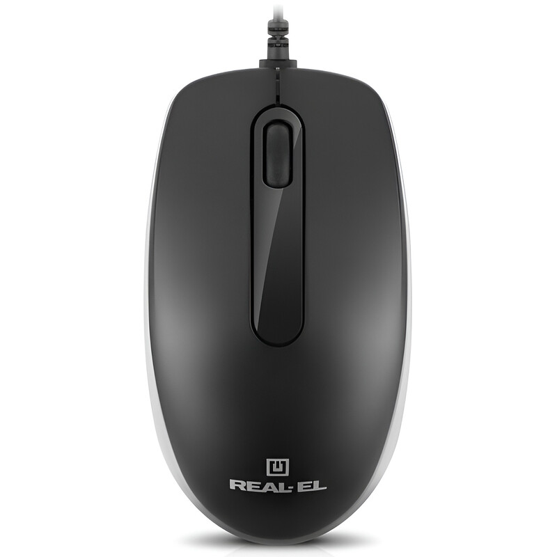 Миша REAL-EL RM-215 Black (EL123200037)