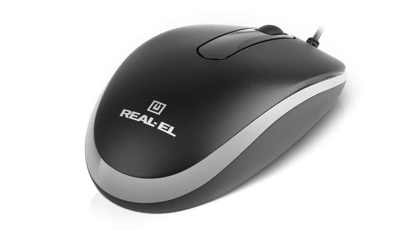 Мышь REAL-EL RM-215 Black (EL123200037)