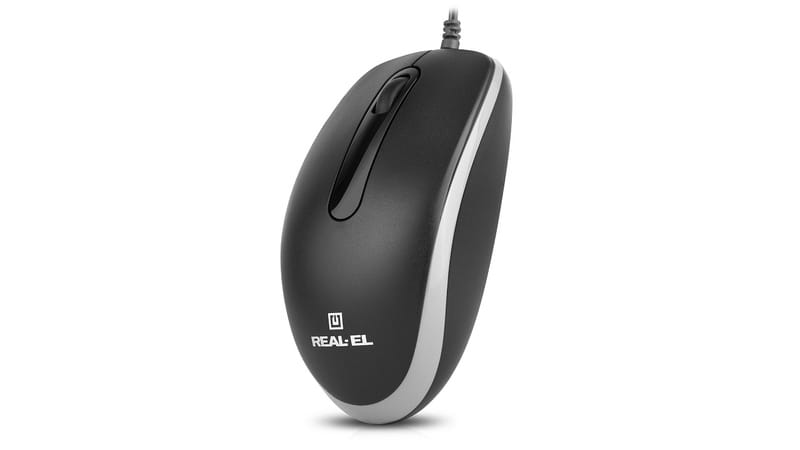 Мышь REAL-EL RM-215 Black (EL123200037)