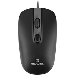 Миша REAL-EL RM-222 Black (EL123200040)