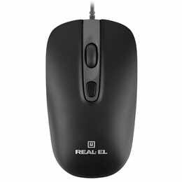 Миша REAL-EL RM-222 Black (EL123200040)
