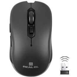 Миша бездротова REAL-EL RM-331W Black