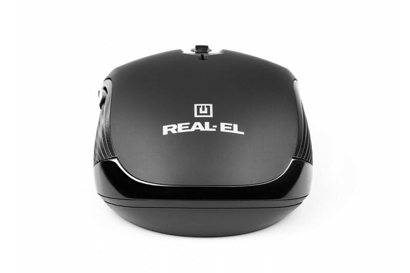 Мышь беспроводная REAL-EL RM-331W Black