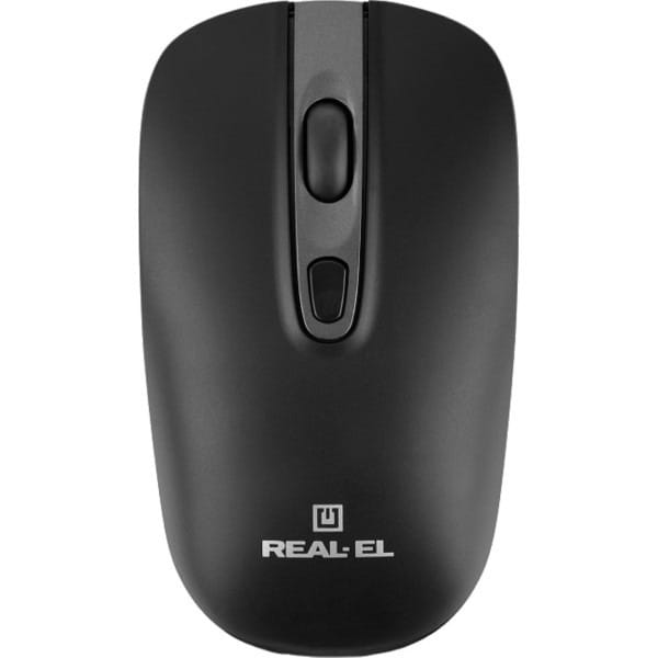 Мышь беспроводная REAL-EL RM-350W Black