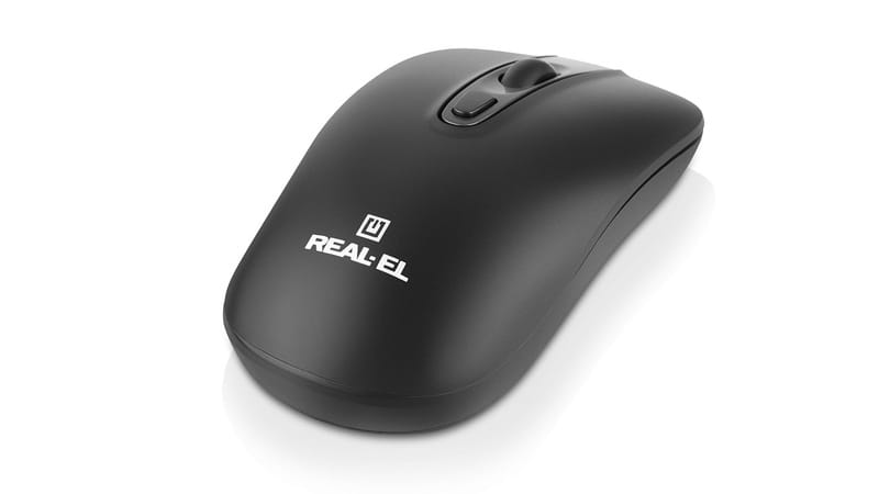 Мышь беспроводная REAL-EL RM-350W Black
