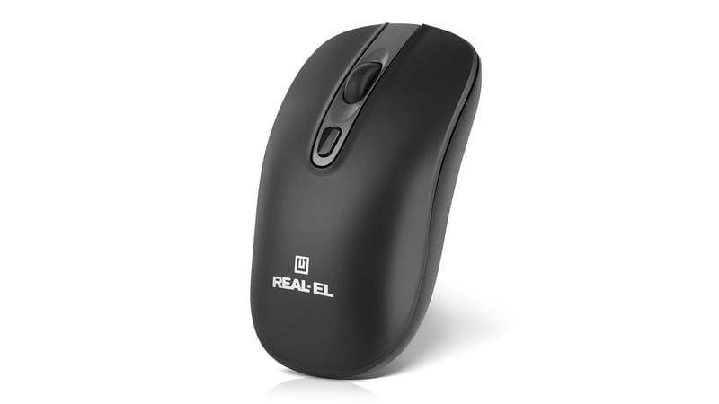 Мышь беспроводная REAL-EL RM-350W Black