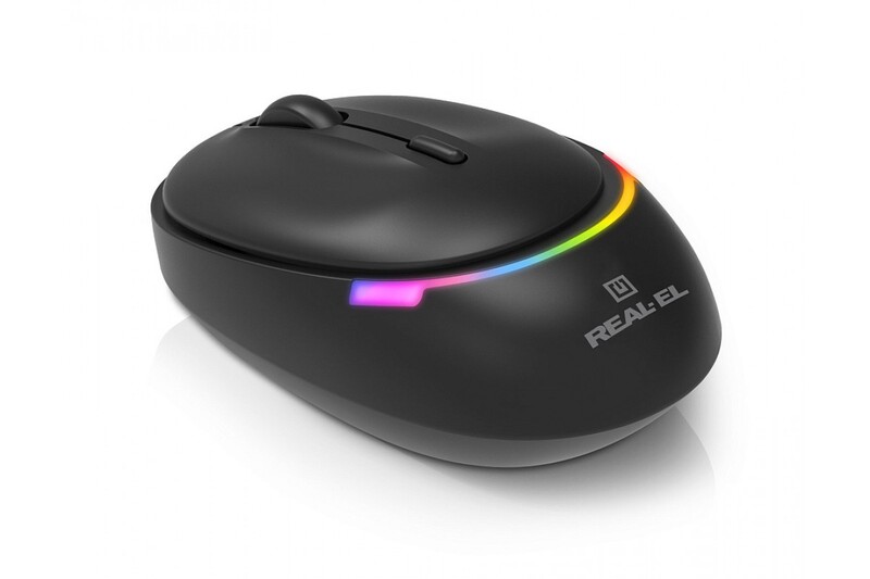 Мышь беспроводная REAL-EL RM-440W Black