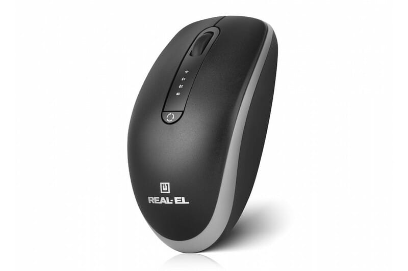 Мышь беспроводная REAL-EL RM-455W Black