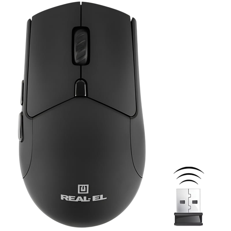 Миша бездротова REAL-EL RM-460W Black