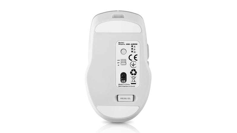 Мышь беспроводная REAL-EL RM-480W White