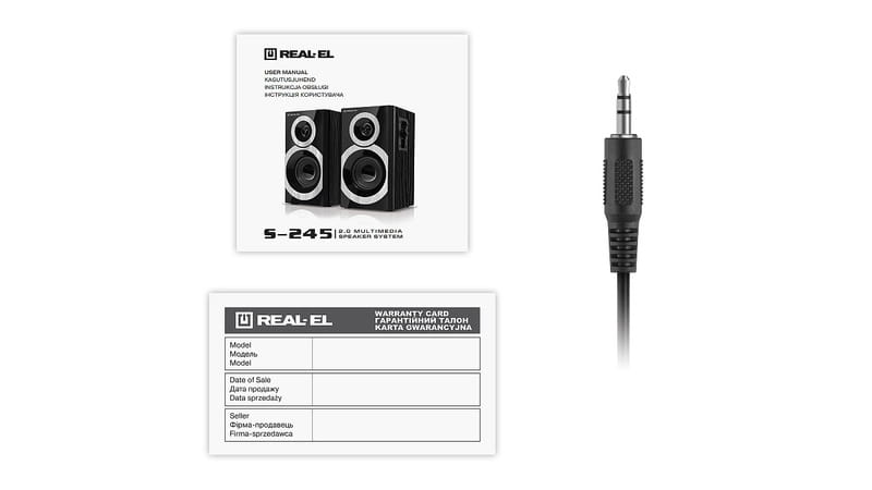 Акустична система REAL-EL S-245 Black