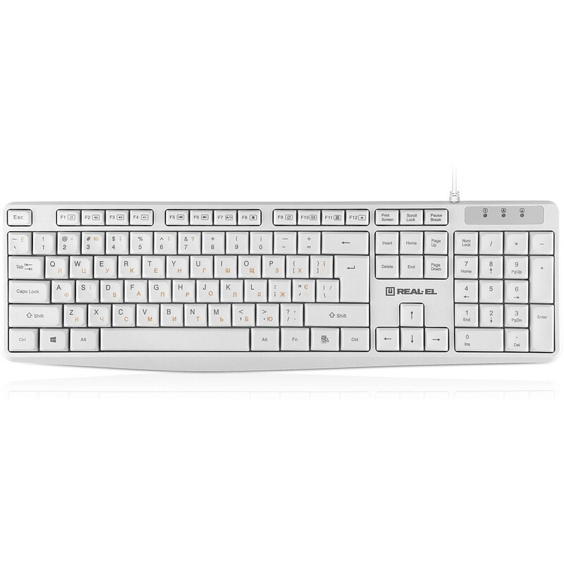 Клавиатура REAL-EL RK-513 White