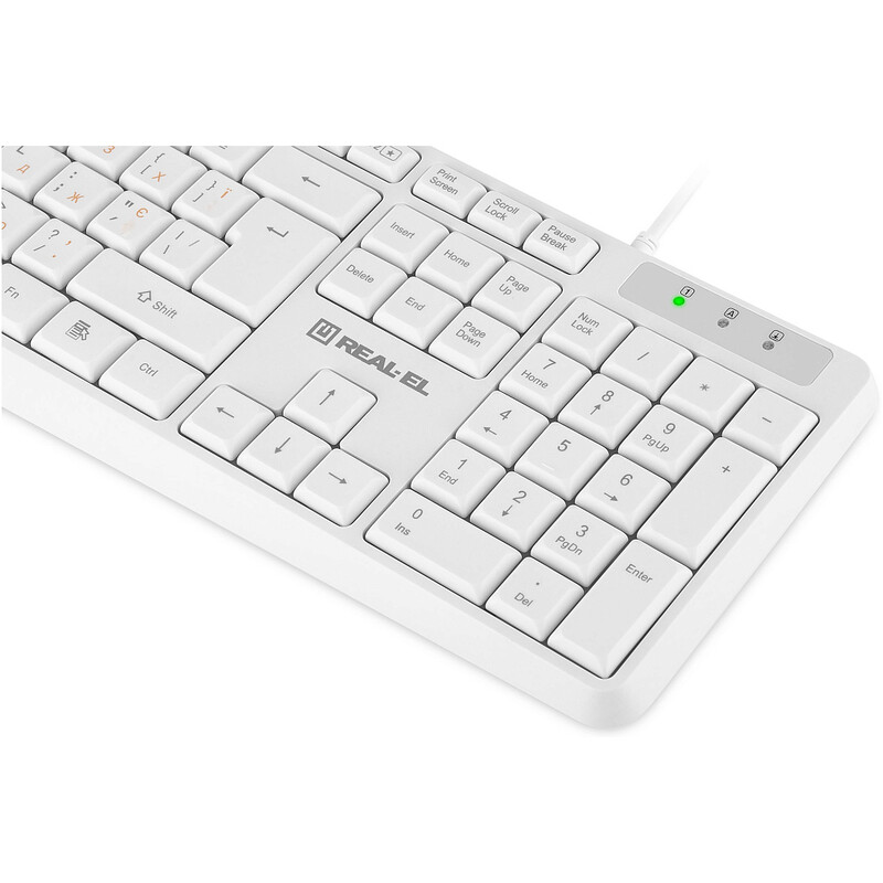 Клавиатура REAL-EL RK-513 White
