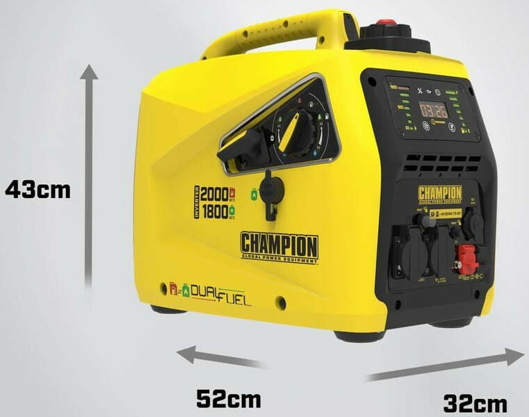 Генератор газобензиновый инверторный Champion 2 кВт (82001i-DF-EU)