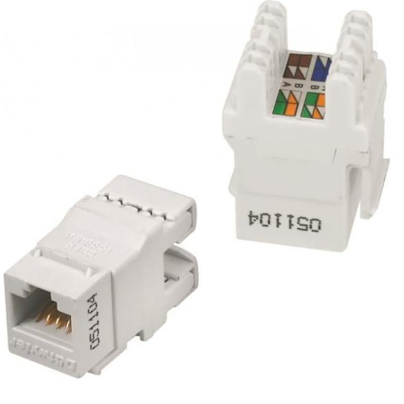 Модуль EServer (WT-2007A) Keystone RJ45 UTP, кат.5E, вузький