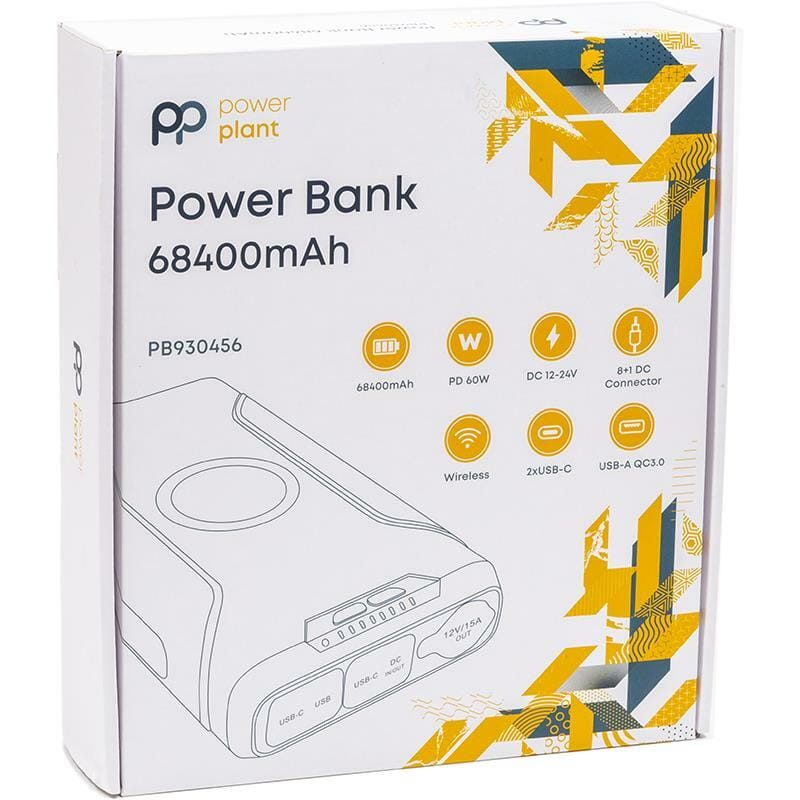 Универсальная мобильная батарея PowerPlant 68400mAh, Wireless (PB930456)