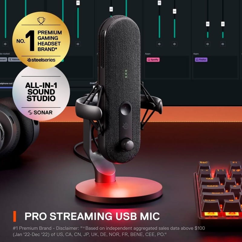 Микрофон SteelSeries Alias (61601)