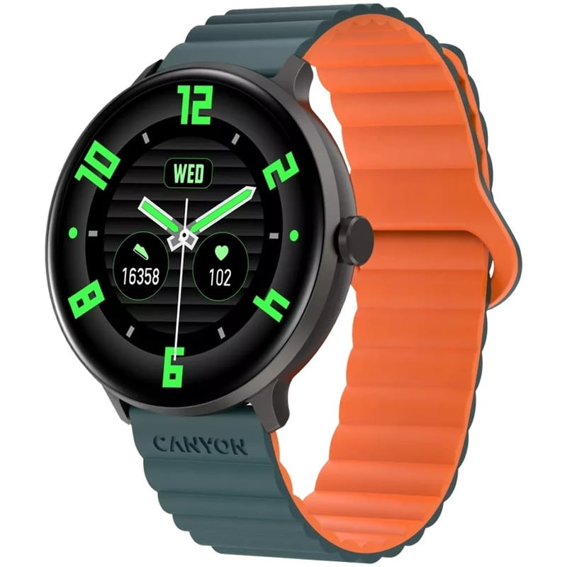 Смарт-годинник Canyon Jacky SW-69 Green Orange (CNS-SW69BG)