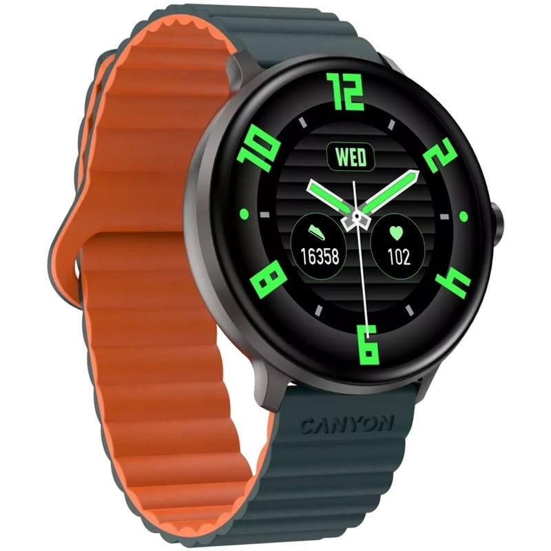 Смарт-часы Canyon Jacky SW-69 Green Orange (CNS-SW69BG)