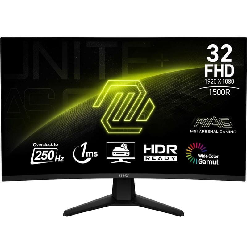 Монітор MSI 31.5" 32C6X VA Black Curved 250Hz